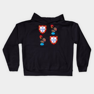 Galo de Barcelos, Portugal Kids Hoodie